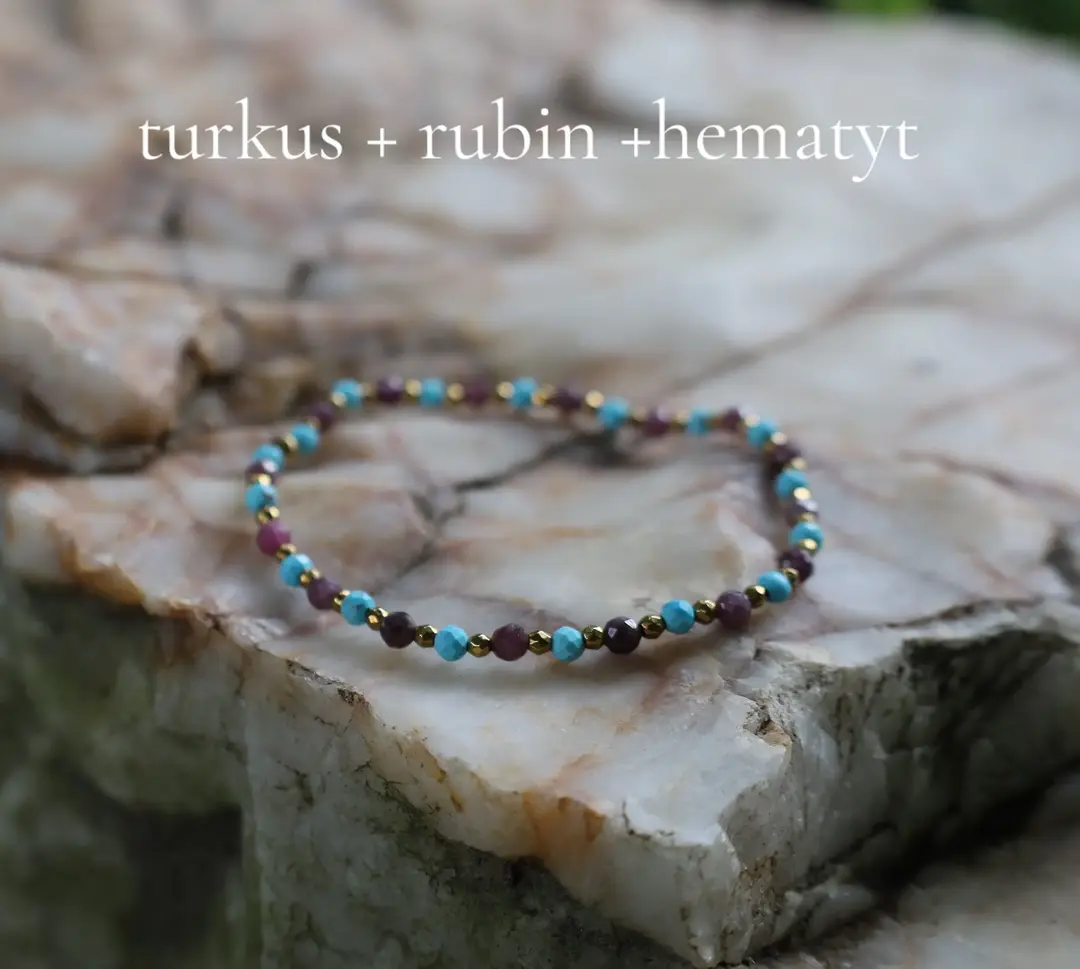 Turkus, rubin i hematyt