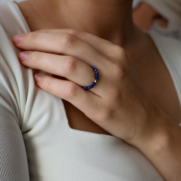 Pierścionek - sodalit