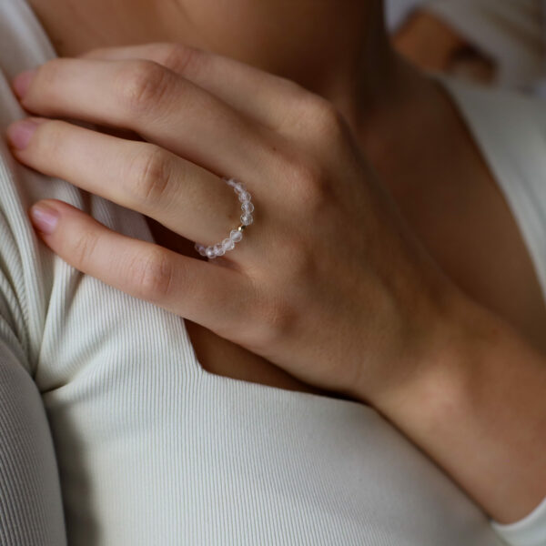 Pierścionek - kryształ górski