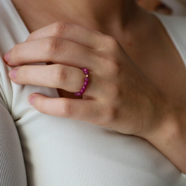 Pierścionek - rubin